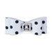 BLACK & WHITE POLKA DOT BIG BOW HAIR BOW