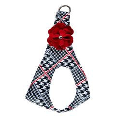 GLEN HOUNDSTOOTH RED TINKIE'S GARDEN FLOWER STEP IN HARNESS
