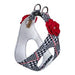 GLEN HOUNDSTOOTH RED TINKIE'S GARDEN FLOWER STEP IN HARNESS