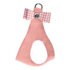 PEACHES N' CREAM HOUNDSTOOTH BIG BOW STEP IN HARNESS
