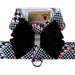 CLASSIC GLEN HOUNDSTOOTH BLACK NOUVEAU BOW TINKIE HARNESS
