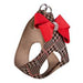CHOCOLATE GLEN HOUNDSTOOTH RED PEPPER  NOUVEAU BOW STEP IN HARNESS