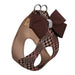 CHOCOLATE GLEN HOUNDSTOOTH W/ CHOCOLATE  NOUVEAU BOW STEP IN HARNESS