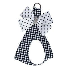 HOUNDSTOOTH POLKA DOT NOUVEAU BOW STEP IN HARNESS