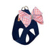 PEACHES N' CREAM GLEN NOUVEAU HOUNDSTOOTH BOW (BLUE) STEP IN HARNESS