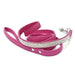 VIP BLING COLLAR FUSCHIA PINK/GRAY DOG LEASH, Leash - Bones Bizzness