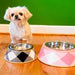 BUFFALO PLAID DOG BOWL BLACK/WHITE, Bowls - Bones Bizzness