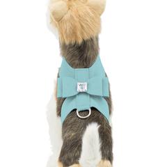 TIFFI BLUE BIG BOW TINKIE DOG HARNESS, Harness - Bones Bizzness