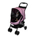 HAPPY TRAILS NO ZIP PET STROLLER - PINK, STROLLERS - Bones Bizzness