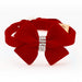 RED NOUVEAU BOW DOG COLLARS