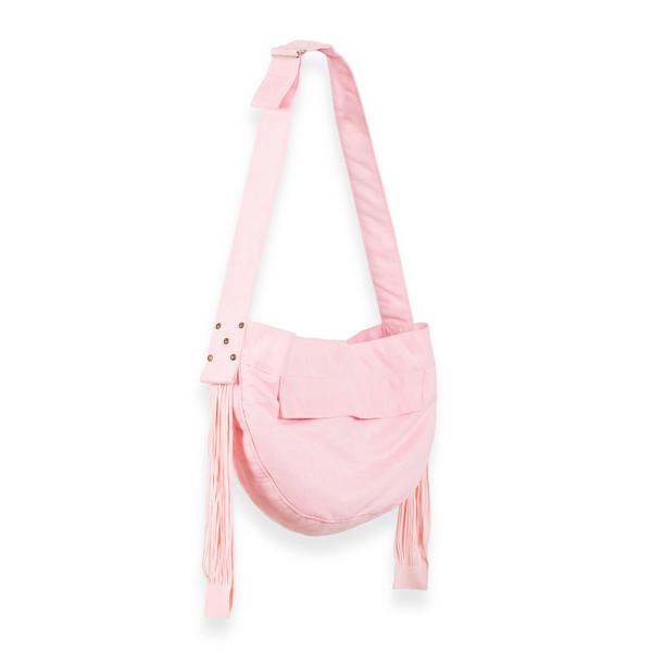 CUDDLE DOG CARRIER PUPPY PINK & FRINGE, Carriers - Bones Bizzness