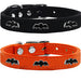 BAT WIDGET GENUINE LEATHER DOG COLLAR