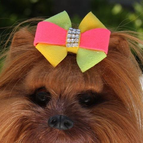 ANGELA DOG HAIR BOW, HAIR BOW - Bones Bizzness