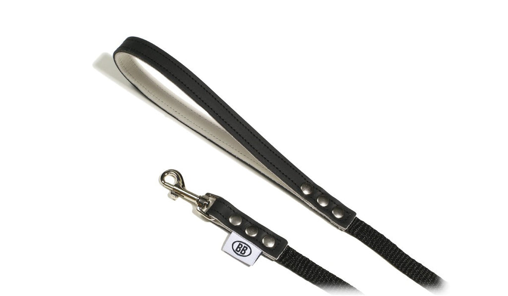 BUDDY BELTS ACCENT LEATHER & NYLON LEASH - Bones Bizzness