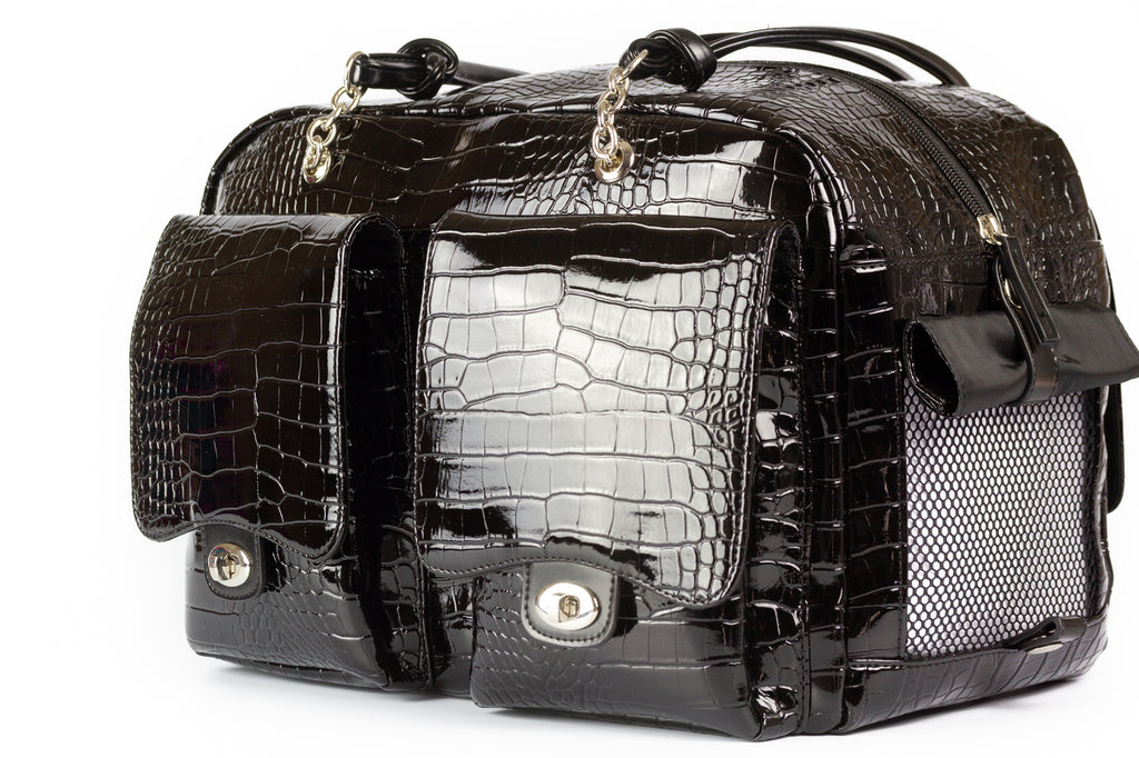 CROC ALEX BLACK DOG CARRIER