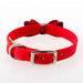 SCOTTY RED CHESTNUT PLAID BIG BOW COLLAR, Collars - Bones Bizzness