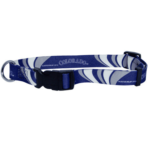 COLORADO ROCKIES DOG COLLAR, MLB - Bones Bizzness