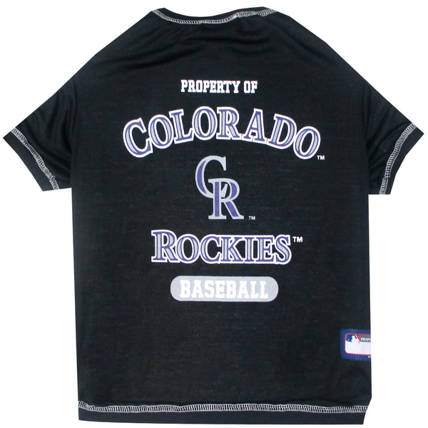 COLORADO ROCKIES DOG TEE SHIRT, MLB - Bones Bizzness