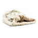 CREAM FOX WITH CAMEL CURLY SUE CUDDLE CUP DOG BED, Beds - Bones Bizzness