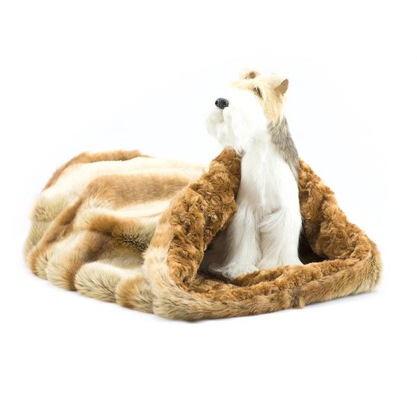 GOLDEN CHINCHILLA W/ CARAMEL APPLE CURLY SUE CUDDLE CUP DOG BED, Beds - Bones Bizzness