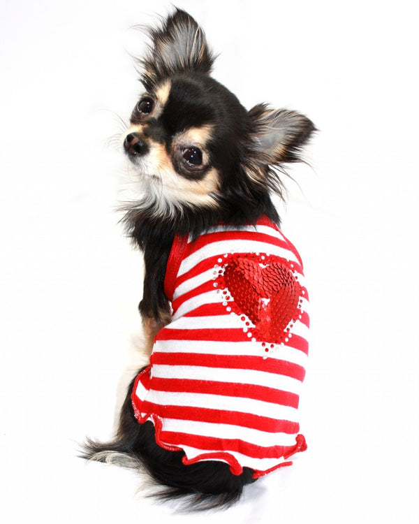 RED HEART DOG TANK