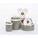 HOUNDSTOOTH HAND PAINTED DOG BOWLS AND TREAT JARS, Bowls - Bones Bizzness