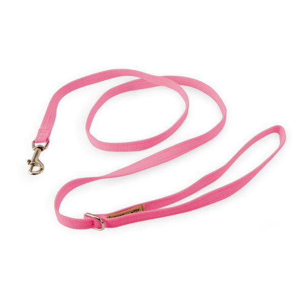 PERFECT PINK PLAIN DOG LEASH, SUSAN LANCI LEASHES - Bones Bizzness