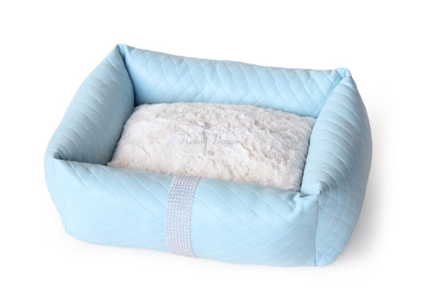 LIQUID ICE LUXURY DOG BED - BLUE