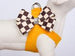 WINDSOR CHECK NOUVEAU BOW STEP-IN DOG HARNESS - (9 COLORS), Harness - Bones Bizzness