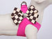 WINDSOR CHECK NOUVEAU BOW STEP-IN DOG HARNESS - (9 COLORS), Harness - Bones Bizzness