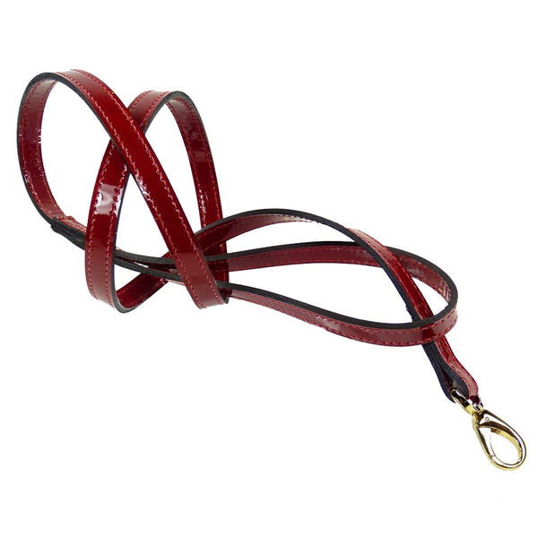 REGENCY DOG LEAD IN RUBY RED, Leash - Bones Bizzness