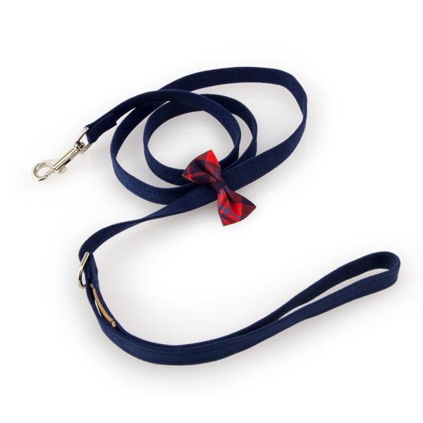 SCOTTY CHESTNUT PLAID DOG LEASH, SUSAN LANCI LEASHES - Bones Bizzness