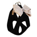 BLACK STEP IN HARNESS W/CHAMPAGNE GLITZERATI NOUVEAU BOW