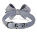 PLATINUM GLITZERATI NOUVEAU BOW 3 ROW GILTMORE COLLAR