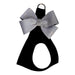 BLACK STEP IN HARNESS W/PLATINUM GLITZERATI NOUVEAU BOW