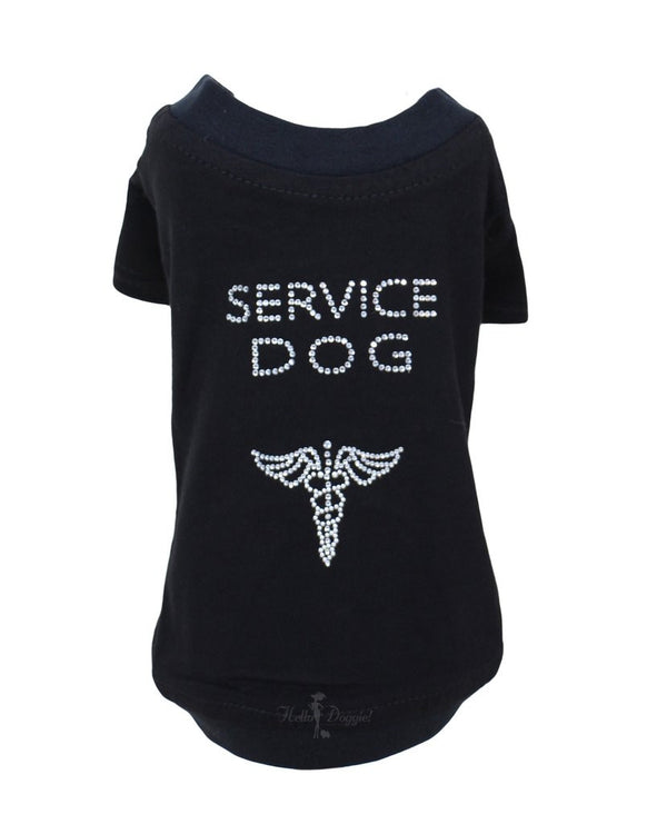 SERVICE DOG SHORT SLEEVE TEE-SHIRT, Shirts Tanks & Tees - Bones Bizzness