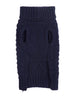 NAVY SUPER CHUNKY DOG SWEATER, Sweaters - Bones Bizzness