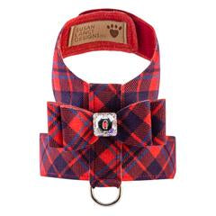 SCOTTY TINKIE RED CHESTNUT PLAID DOG HARNESS, Harness - Bones Bizzness