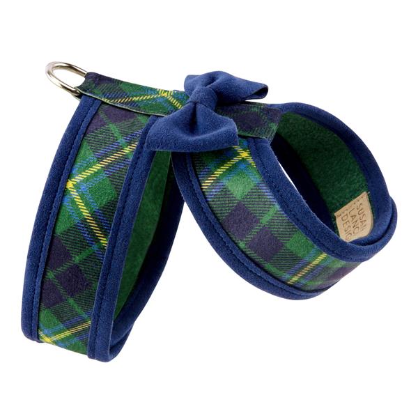 SCOTTY TWO TONE TINKIE FORREST PLAID DOG HARNESS, Harness - Bones Bizzness