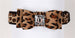 CHEETAH COUTURE BIG BOW TWO-TONE DOG COLLAR, Collars - Bones Bizzness