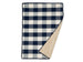 NAVY BUFFALO CHECK LUXURY DOG BLANKET, Blanket - Bones Bizzness