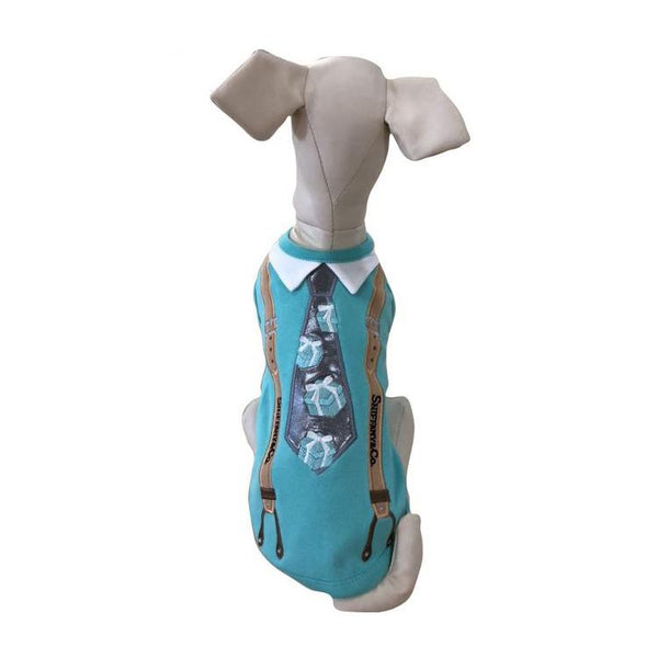 Sniffany Blue Box Tie Dog Tank