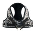 EZ REFLECTIVE ROYAL ELEGANCE DOG HARNESS VEST - BLACK