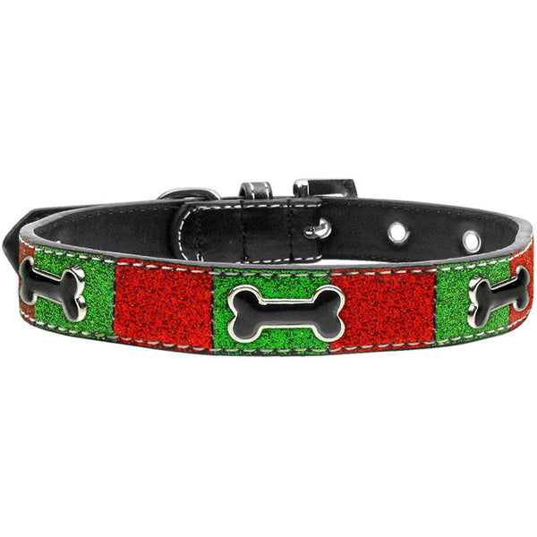 CHRISTMAS ICE CREAM ENAMEL BONE DOG COLLAR, Collars - Bones Bizzness