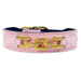 COLONY CLUB IN SWEET PINK DOG COLLAR, Collars - Bones Bizzness