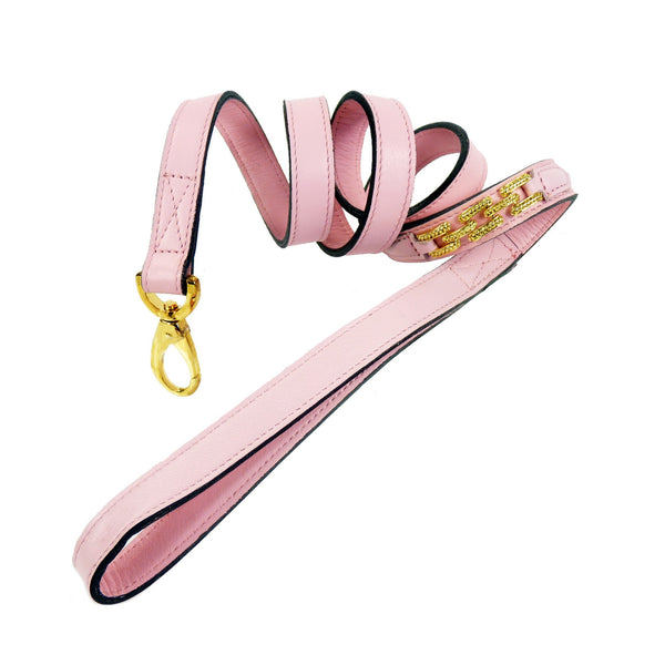 COLONY CLUB DOG LEAD IN SWEET PINK, Leash - Bones Bizzness