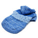 BLUE COLORBLOCK DOG SWEATER, Sweaters - Bones Bizzness