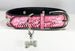 HIP DOGGIE BONE CHARM COLLAR - PINK