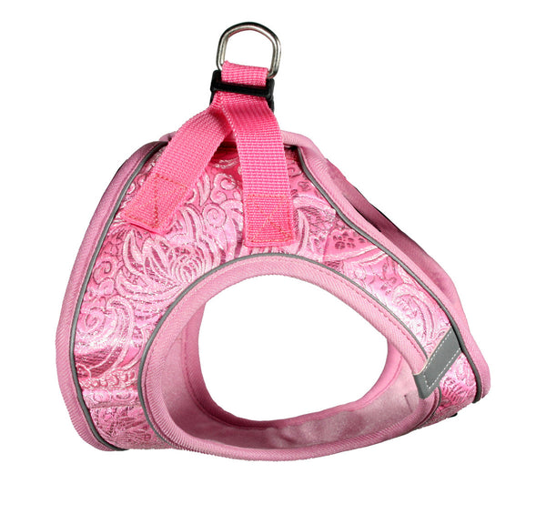 EZ REFLECTIVE ROYAL ELEGANCE DOG HARNESS VEST - PINK