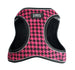 EZ REFLECTIVE HOUNDSTOOTH HARNESS VEST - PINK/BLACK